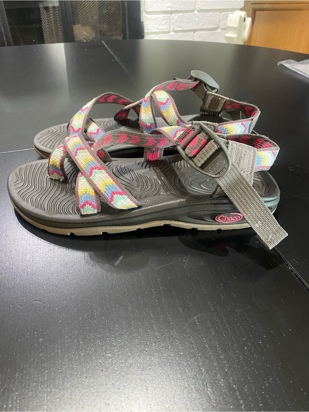 Chaco Z/Volv X2 womens strappy sandals multi-colored hiking ecotread sz 7 shoes